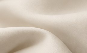 Close-up of softly folded ivory plain silicone leather